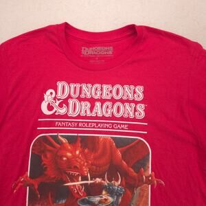 Dungeons & Dragons Crew Neck Short Sleeve Graphic T Shirt Mens Size M Red